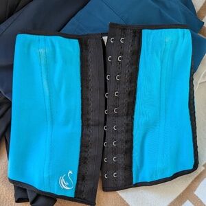 Blue and Black Waist Trainer Corset